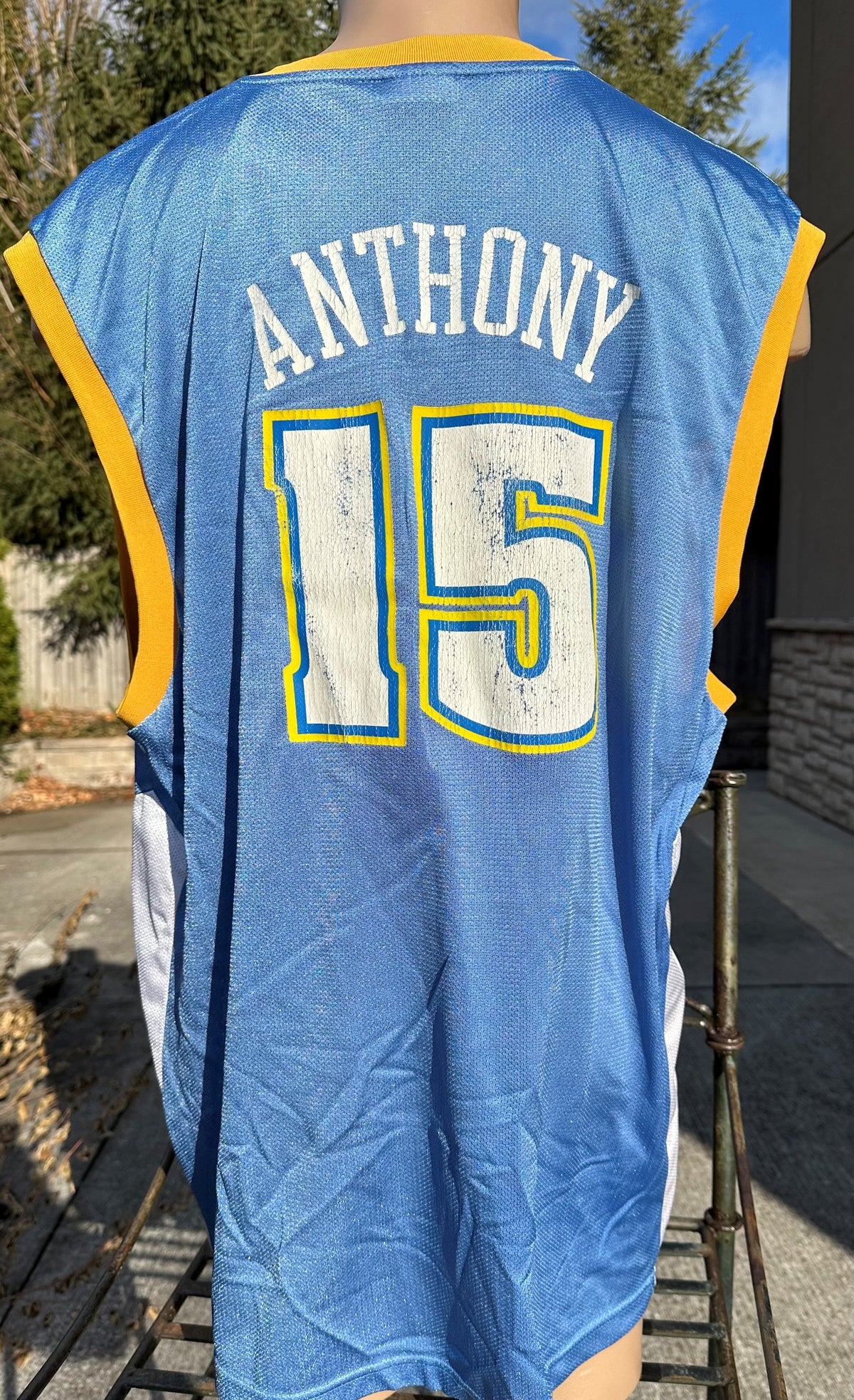 Reebok Denver Nuggets Carmelo Anthony Rookie Road Authentic Jersey 40 NWT  Rare